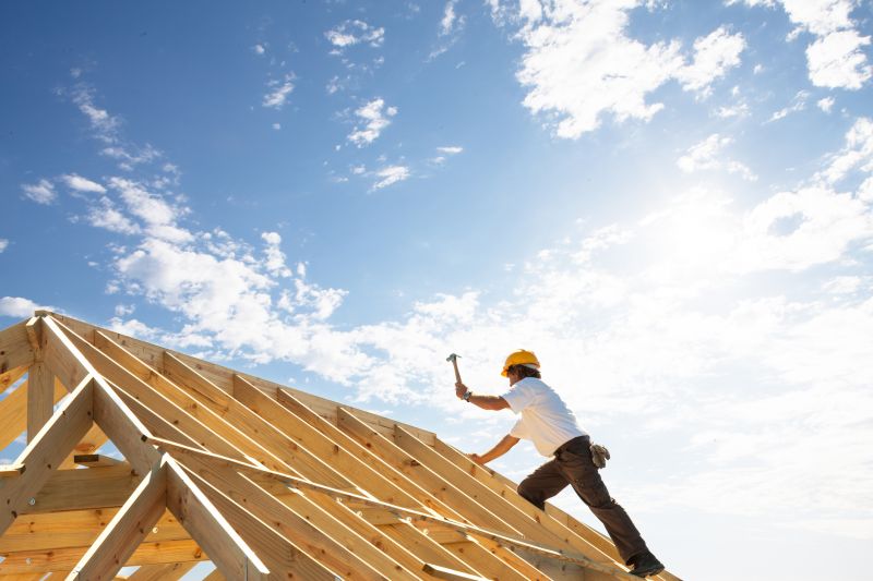 A Frame Roof Installation